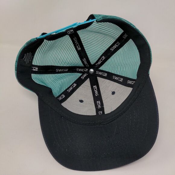 SWCO Since 2008 Snapback Trucker Hat Blue One Size Adjustable Mesh Back 6 Panel - Picture 6 of 7